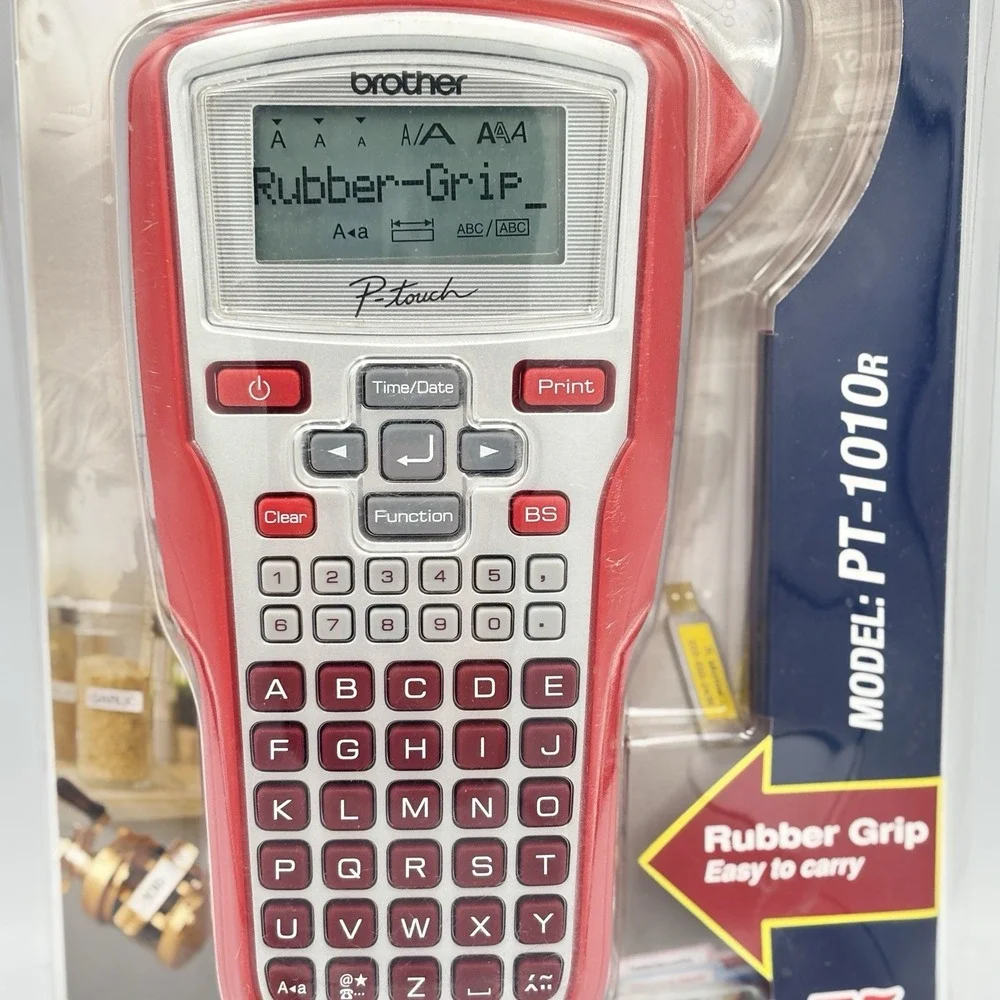 Brother Portable Labeler Label Maker Model PT-1010R Home Office